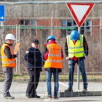 Pripreme za rušenje dimnjaka Ciglane Črnomerec