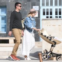 Antonija Mišura Sandrić u šetnji s obitelji