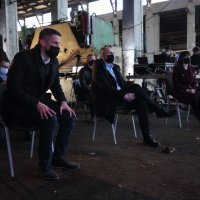 Ivan Radić, HDZ-ov kandidat za gradonačelnika Osijeka svoju kandidaturu predstavio u zapuštenim pogonima OLT-a