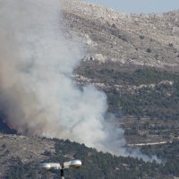 Požar na brdu Perun kod Strožanca
