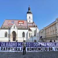 "Za radno mjesto i dom bez nasilja - ratificirajte Konvenciju br. 190!"