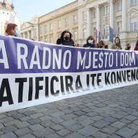 "Za radno mjesto i dom bez nasilja - ratificirajte Konvenciju br. 190!"