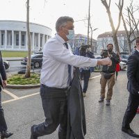 Dolazak na sjednicu Predsjedništva i Nacionalnog vijeća HDZ-a