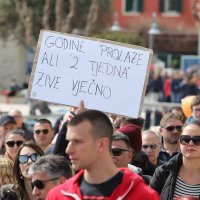 Prosvjed Svjetska povorka slobode, mira i demokracije u Splitu