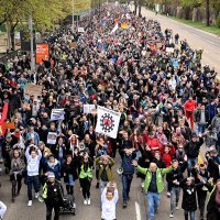 Prosvjed protiv koronamjera u Stuttgartu