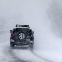 Gust snijeg i jak vjetar na riječkom području
