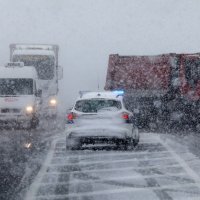 Gust snijeg i jak vjetar na riječkom području