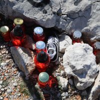 Mjesto prometne nesreće kod Stare Baške u kojoj su poginule dvije osobe