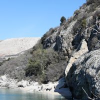 Mjesto prometne nesreće kod Stare Baške u kojoj su poginule dvije osobe