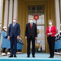 Charles Michel, Recep Tayyip Erdoğan i Ursula von der Leyen