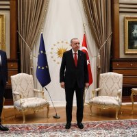Charles Michel, Recep Tayyip Erdoğan i Ursula von der Leyen