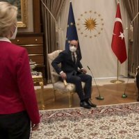 Ursula von der Leyen, Charles Michel i Recep Tayyip Erdoğan