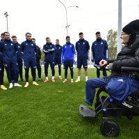 Dinamova legenda Rudi Belin posjetio je igrače Dinama na posljednjem treningu