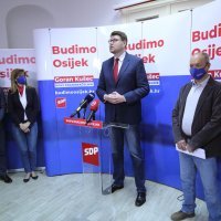Predstavljanje kandidata za gradonačelnika Osijeka Gorana Kušeca