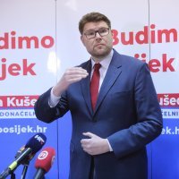 Predstavljanje kandidata za gradonačelnika Osijeka Gorana Kušeca