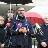 Konferencija za medije kandidata za zagrebačkog gradončelnika Joška Klisovića