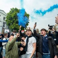 Prosvjed navijača Chelsea protiv Superlige