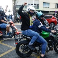 Navijači Cadiza vs Realov autobus