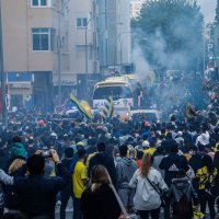 Navijači Cadiza vs Realov autobus