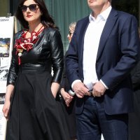 Predsjednik Milanović u društvu supruge Sanje na otvorenju izložbe na Pantovčaku