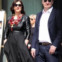 Predsjednik Milanović u društvu supruge Sanje na otvorenju izložbe na Pantovčaku