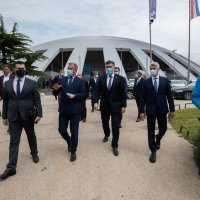 Zadar: Andrej Plenković obišao plivalište ŠRC-a Višnjik