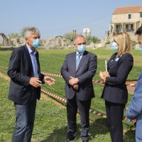 Ministrica turizma Nikolina Brnjac i župan Blaženko Boban posjetili su Amfiteatar u Saloni gdje će se održati Europski kup u bacanju kugle