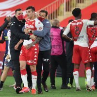 AS Monaco - Olympique Lyon, tučnjava igrača, 2.5.2021.