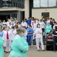 Prosvjed pred Klinikom za tumore
