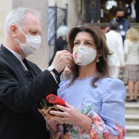 Andro Krstulović Opara sa suprugom Danielom