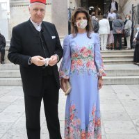 Andro Krstulović Opara sa suprugom Danielom