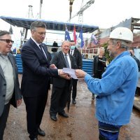 Andrej Plenković u Brodogradilištu 3. maj