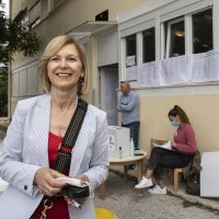 Branka Ramljak na biralištu