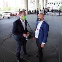 Pripreme u izbornom stožeru kandidata za gradonačelnika Zagreba Tomislava Tomaševića