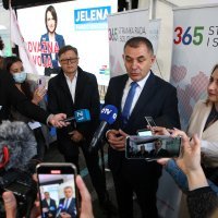 Izborni stožer kandidatkinje za gradonačelnicu Zagreba Jelene Pavičić Vukičević