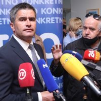 Split: Vice Mihanović nakon ulaska u drugi krug dao je izjave za medije