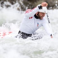 Najbolji hrvatski kanuist Matija Marinić na treningu na brzacima rijeke Save