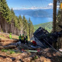 Pad žičare na sjeveru Italije