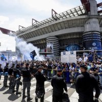 Inter Milano - Udinese, Serie A, 23.5.2021., proslava naslova prvaka