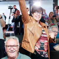 Split: Slavlje nakon izlaznih anketa u stožeru Ivice Puljka