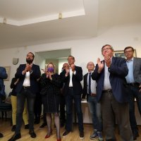 Rijeka: Atmosfera u stožeru SDP-a nakon prvih izlaznih anketa