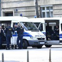 Prosvjed protiv ljevice na Trgu Francuske Republike