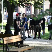 Prosvjed protiv ljevice na Trgu Francuske Republike