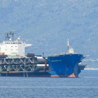 Brod kod Pelješkog mosta