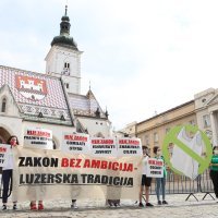 Zagreb: Prosvjed Zelene akcije zbog zakona o gospodarenju otpadom