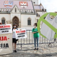 Zagreb: Prosvjed Zelene akcije zbog zakona o gospodarenju otpadom
