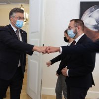 Sastanak Plenkovića i Tomaševića u Banskim dvorima
