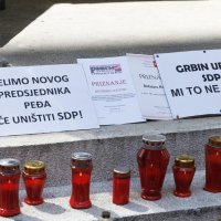 Prosvjed SDP-ovaca na Iblerovom trgu