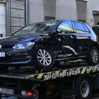 Sudar automobila i tramvaja na Ilici