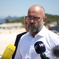 Ministar Oleg Butković obišao gradilište Pelješkog mosta